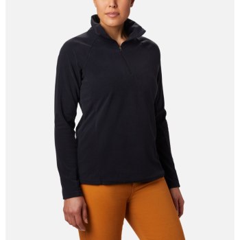Columbia Ženske Majice S Kapuljačom - Glacial IV Half Zip Fleece Crne | YCVP-84936